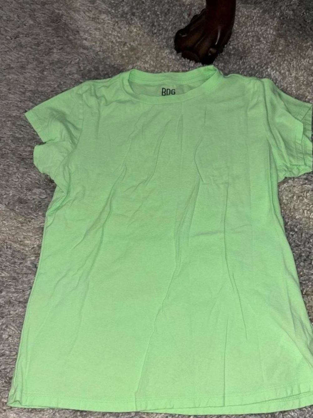 BDG Spill Neon Green Crewneck Tee